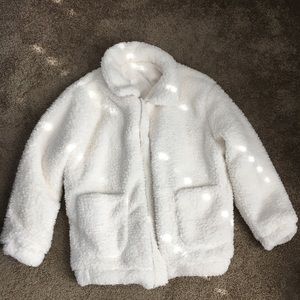 White teddy jacket!!
